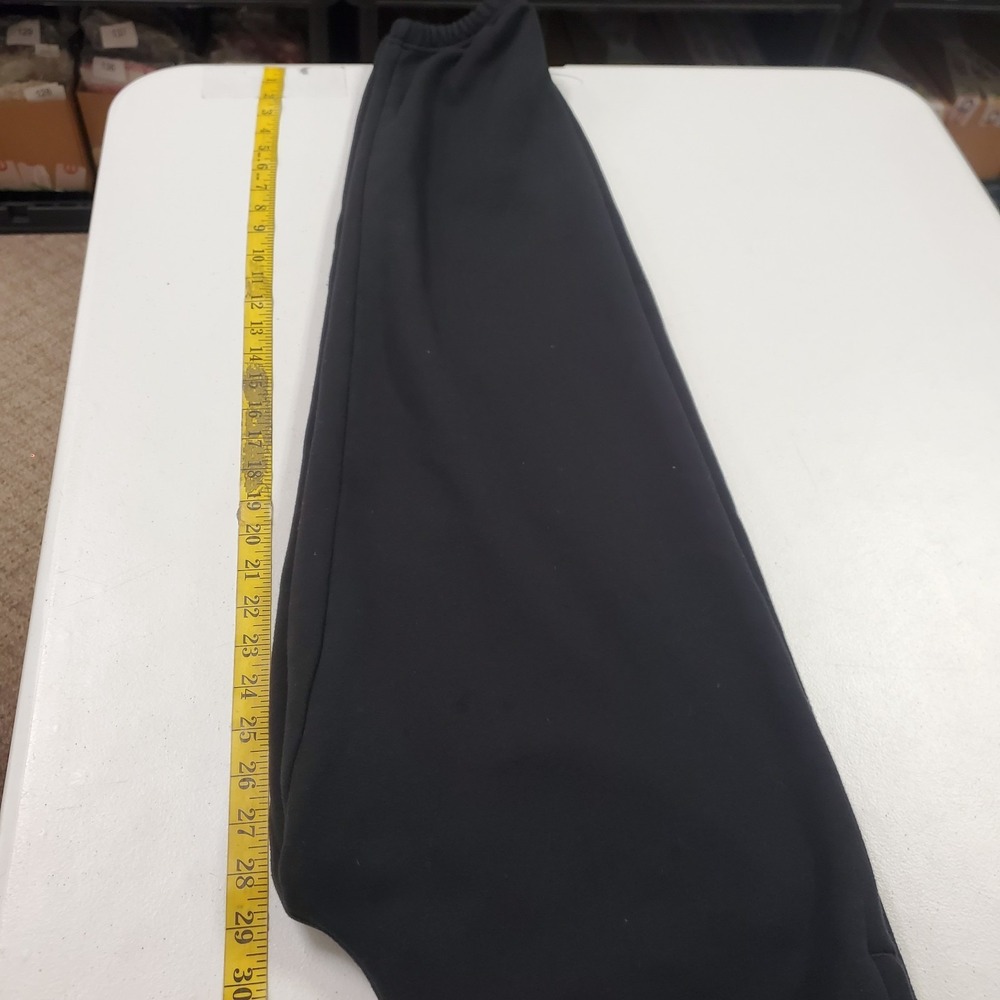 Skims Womens Pull On Fleece Lined Joggers Size M Black Tapered Athleisure Pocket - Picture 9 of 13